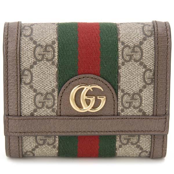グッチ GUCCI 三つ折り財布 レディース ベージュ 523174 96IWG 8745 