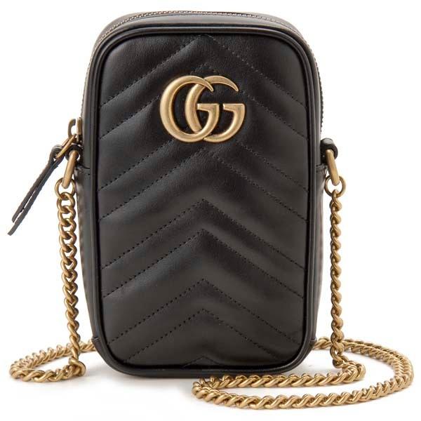 GUCCI グッチ ショルダーバッグ レディース ブラック 黒 598597 GUCCI グッチ ショルダーバッグ レディース ブラック 黒 598597