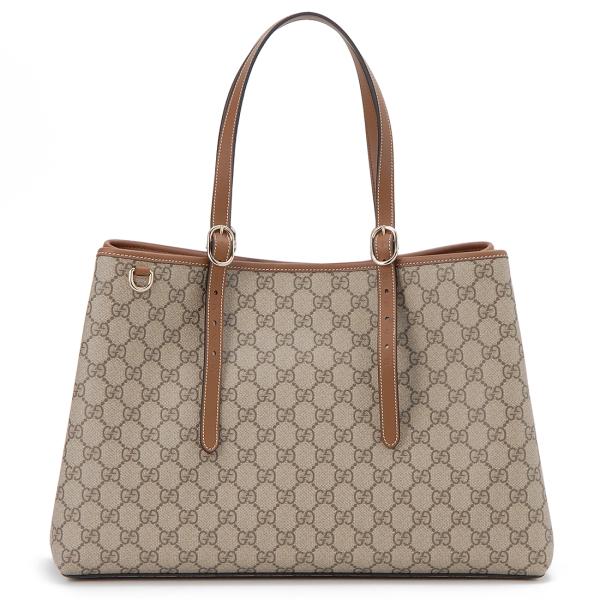 GUCCI グッチ トートバッグ レディース ベージュ 815213FAD6L9758 GG EMBLEM GUCCI（グッチ） トートバッグ レディース ベージュ 815213FAD6L9758