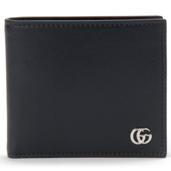 GUCCI（グッチ） 二つ折り財布 メンズ ブラック 835048AAE071000 GG