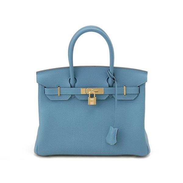 HERMES エルメス バーキン30 027633CC 7B トゴ T刻印 ターコイズ  