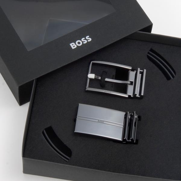 訳あり　箱潰れ　HUGO BOSS ヒューゴボス ベルトセット メンズ ブラック 50537099 004 GOMERO s-select_hg50537099-004