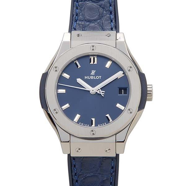 中古 ウブロ HUBLOT 581.NX.7170.LR ブルー レディース 腕時計 HUBLOT（ウブロ） クラシック フュージョン ブルー 青 レディース 581
