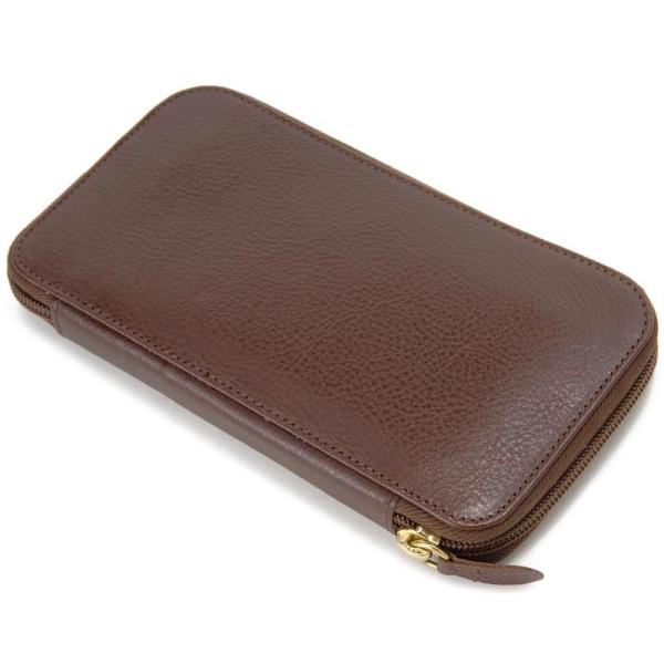 非売品 イルビゾンテ 財布 ファッション小物 レザー ラウンドファスナー長財布 Il レザー ブラウン ブラウン 新品 Bisonte Ilb C0442 P 869 S Select A0442 P 869 メンズ レディース 送料無料