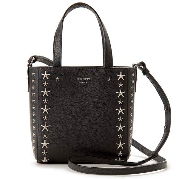 JIMMY CHOO ジミーチュウ ミニ トートバッグ レディース ブラック 