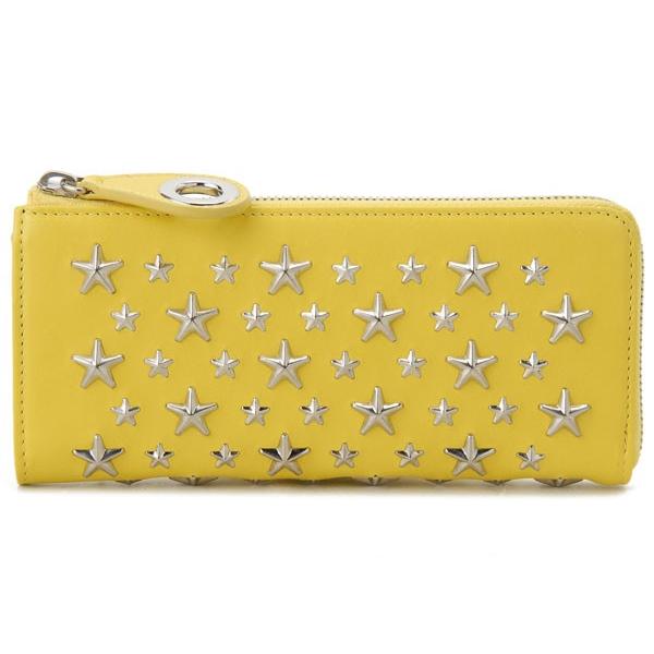JIMMY CHOO ジミーチュウ 長財布 NIXIE CST YELLOW スタッズ JIMMY CHOO ジミーチュウ 長財布 NIXIE CST YELLOW スタッズ