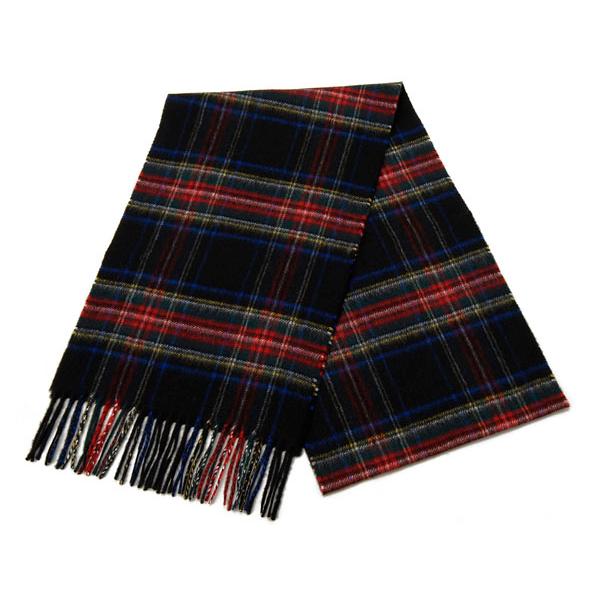 Johnstons ジョンストンズ マフラー WA000016 KU0324 カシミア 100% チェック ブラック メンズ レディース Johnstons ジョンストンズ マフラー WA000016 KU0324 カシミア 100