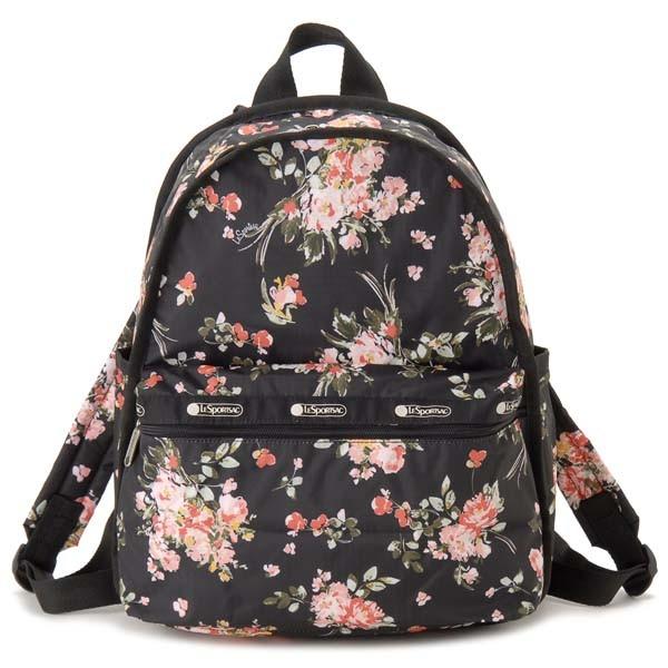 【極美品】 レスポートサック ベーシックバックパック ガーデンローズ リュック 極美品】 レスポートサック ベーシックバックパック ガーデン