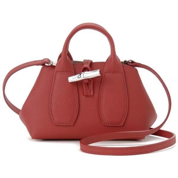 LONGCHAMP ロンシャン ハンドバッグ S レッド 10057 HPN 545 ROSEAU