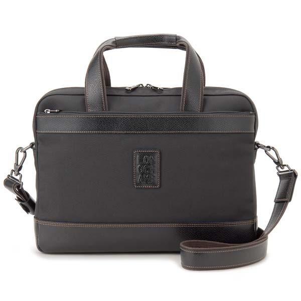 LONGCHAMP ロンシャン ブリーフケース ビジネスバッグ メンズ ブラック 