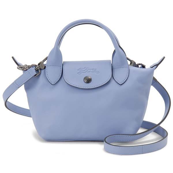 ロンシャン LONGCHAMP ミニ トートバッグ ショルダーバッグ レディース ブルー 1500 757 P38 プリアージュ キュイール