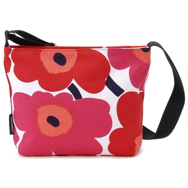 マリメッコ marimekko ショルダーバッグ 43459-001 ウニッコ ホワイト×レッド :MAK43459-001:s-select