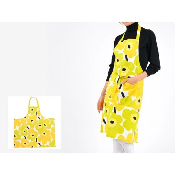 marimekko マリメッコ エプロン 64161 020 ウニッコ ホワイト