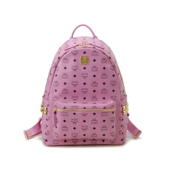 エムシーエム リュック MCM MK 5SVE38 PK001 スタッズ ピンク ブランド