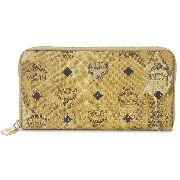MCM エムシーエム 財布 ラウンドファスナー長財布 パイソン MCM エムシーエム 財布 ラウンドファスナー長財布 パイソン