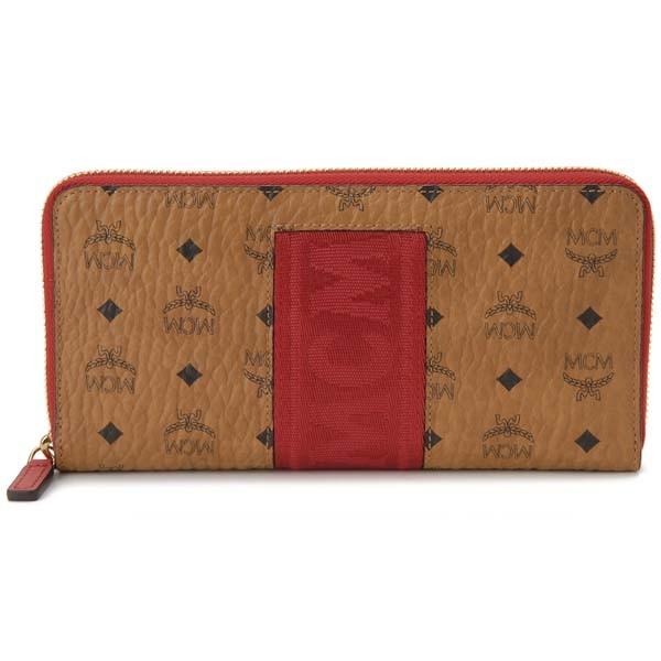 MCM エムシーエム ラウンドファスナー長財布 ブラウン メンズ  