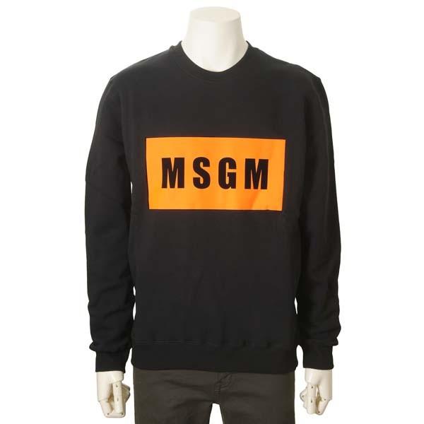MSGM ブラック スウェット Lサイズ MSGM】 【【NEW】MSGM ブラッシュロゴ スウェット/トレーナー