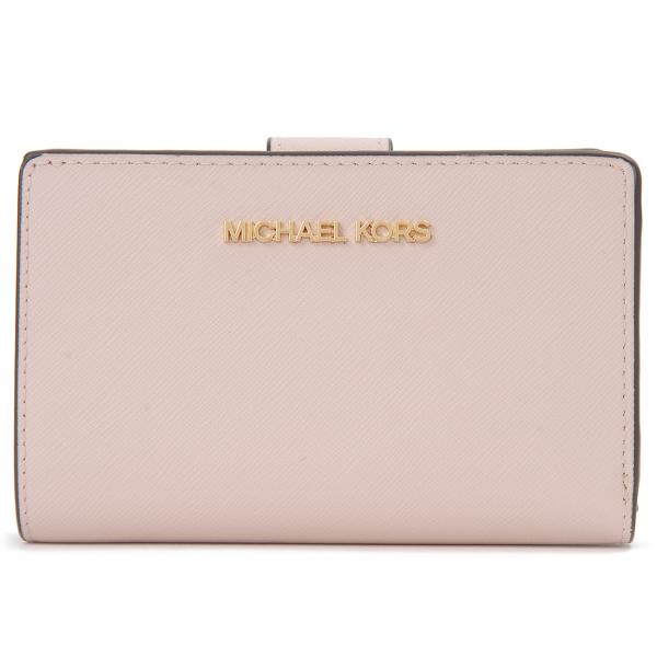 MICHAEL KORS マイケルコース 二つ折り財布 レディース ピンク 35F7GTVF2L PBL JET SET TRAVEL MICHAEL KORS（マイケルコース） 二つ折り財布 レディース ピンク