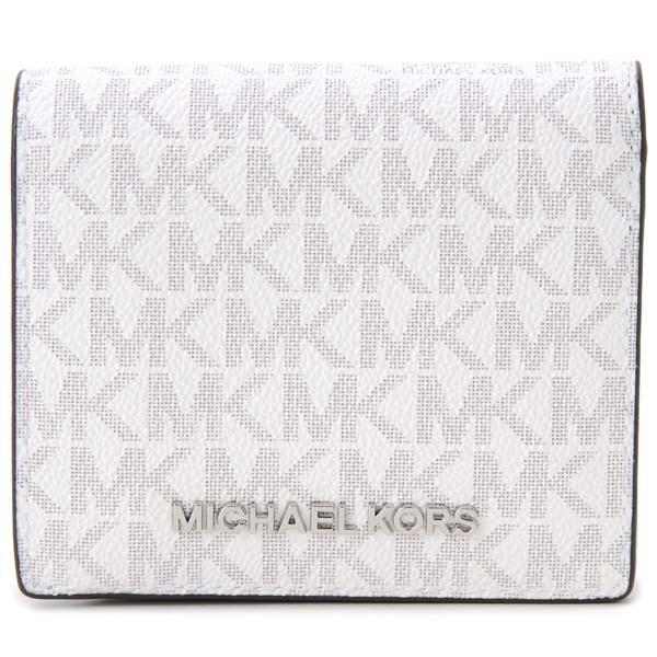 Michael Kors 二つ折り財布 ホワイト MICHAEL KORS マイケルコース 二つ折り財布 ホワイト 白