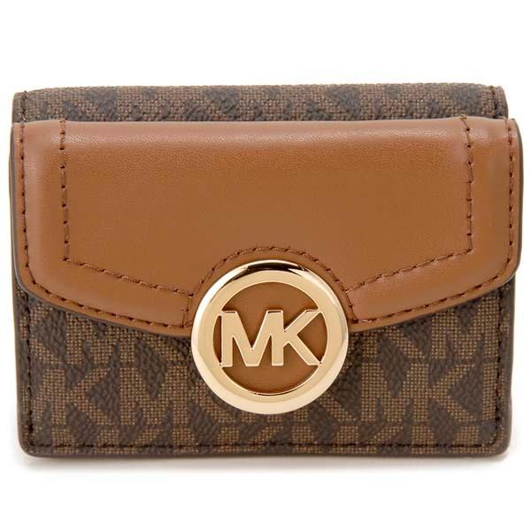 マイケルコース MICHAEL KORS 三つ折り財布 レディース ブラウン 35T0GFTP0B BR コンパクト財布