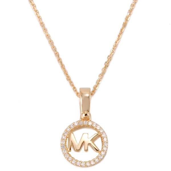 MICHAEL KORS ネックレス マイケルコース ローズゴールド ロゴ