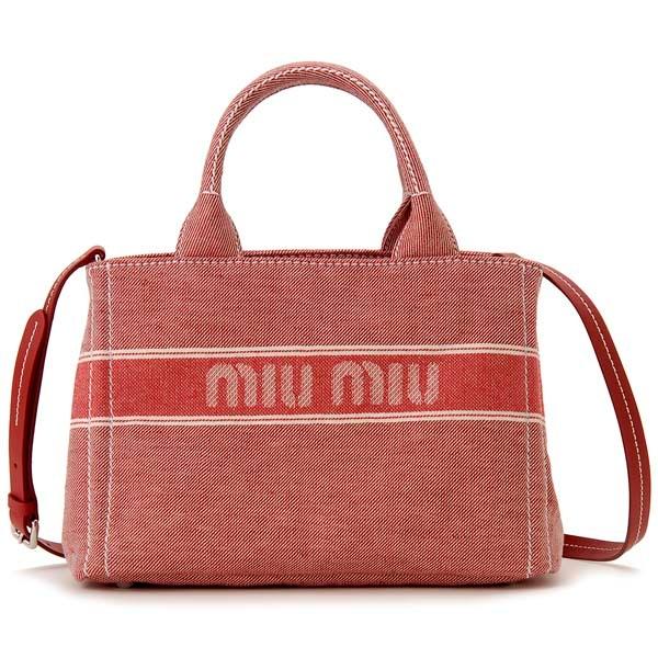 miu MIU ミュウミュウ ハンドバッグ レディース レッド 5BA219 2DPL 