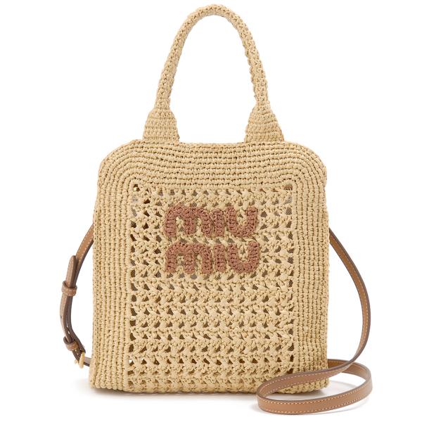 miu miumiu ミュウミュウ ハンドバッグ かごバッグ レディース