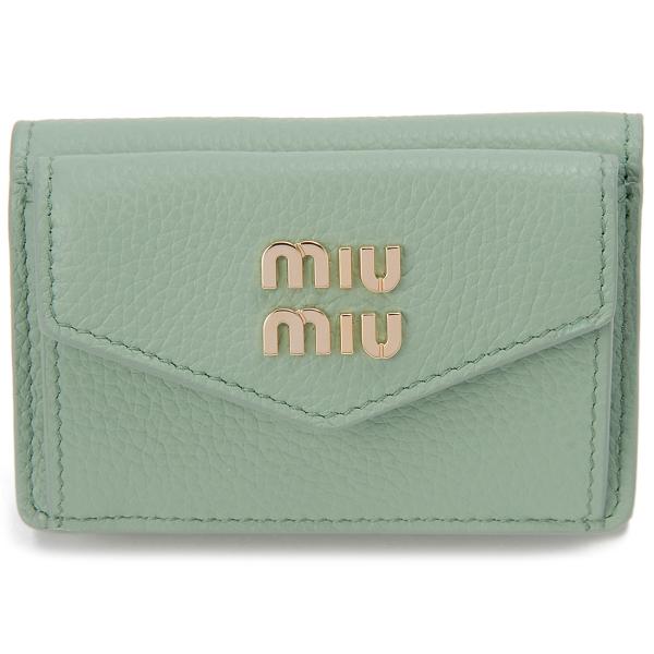 MIU MIU 二つ折り財布 グリーン Amazon | (ミュウ ミュウ) MIU MIU 二つ折り財布 MATELASSE