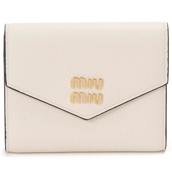 ミュウミュウ MIU MIU 財布 三つ折り レザー ミニウォレット 三つ折り財布 5MH040 2DT7 楽天市場】MIU MIU ミュウミュウ 財布 三つ折り メタルロゴ レザー