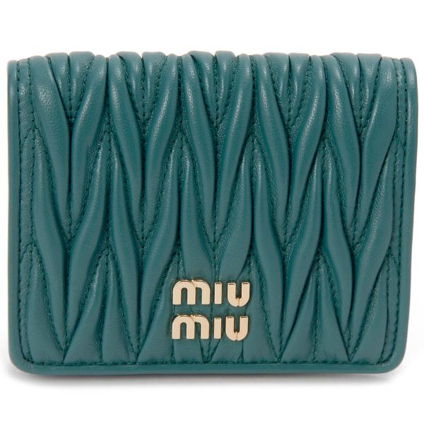 miu miu（ミュウミュウ） 二つ折り財布 レディース 5MV204 2FPP F0K41