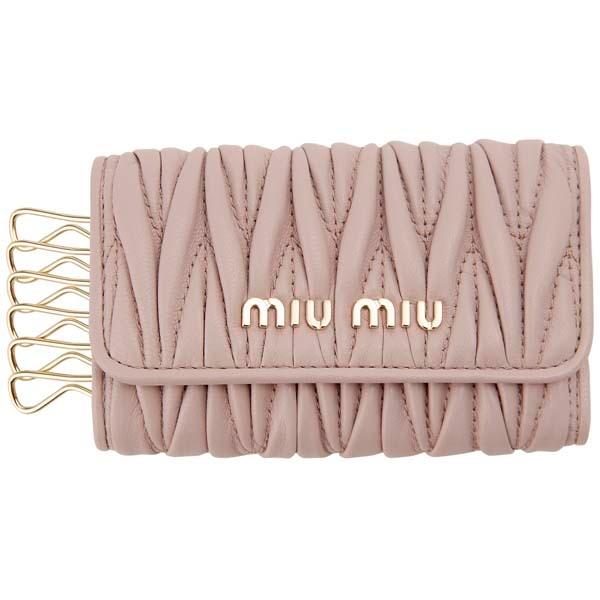 MIU MIU ミュウミュウ キーケース ピンク 5PG222 N88 F0D91 マトラッセ