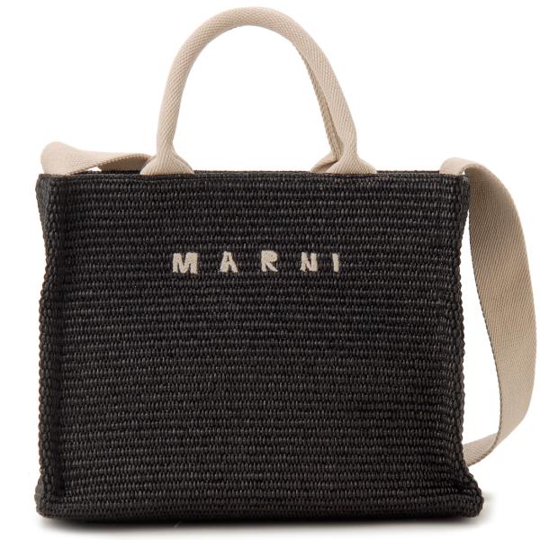 MARNI マルニ トートバッグ かごバッグ レディース ブラック