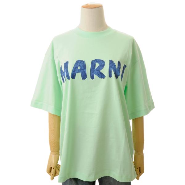MARNI マルニ Tシャツ レディース グリーン THJET49EPHLOV13 T-SHIRT Tシャツ MARNI（マルニ） Tシャツ レディース グリーン THJET49EPHLOV13 T