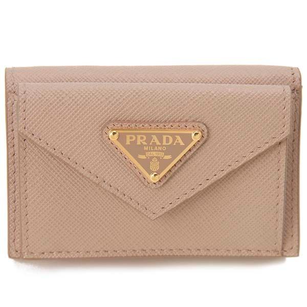 プラダ　レザー コンパクトウォレット 三つ折り財布 1MH021 ピンク 楽天市場】【財布】PRADA プラダ コンパクトウォレット 3つ折
