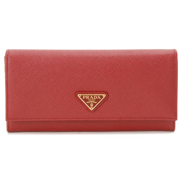 プラダ PRADA 長財布 1MH132-QHH-F068Z SAFFIANO レッド パスケース 