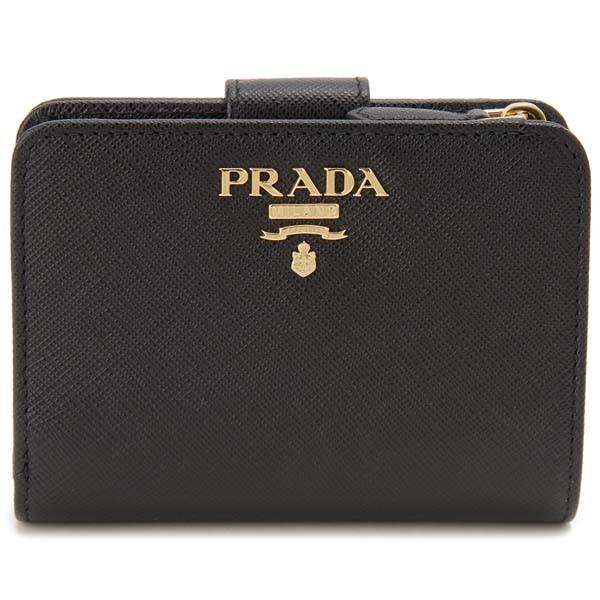 プラダ PRADA 二つ折り財布 レディース 1ML018 QWA F0002 サフィアーノ