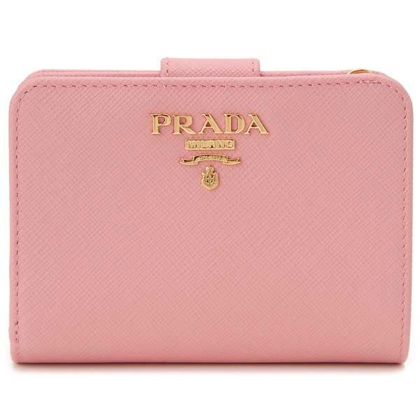 PRADA プラダ 二つ折り財布 レディース ピンク 1ML018 QWA F0442