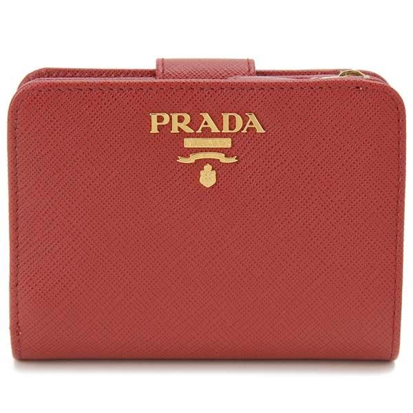 PRADA プラダ 二つ折り財布 レディース レッド 1ML018 QWA F068Z PRADA プラダ 二つ折り財布 レディース レッド 1ML018 QWA F068Z