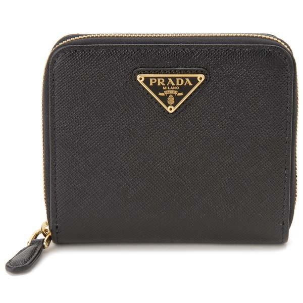PRADA（プラダ） 二つ折り財布 ブラック 1ML036 QHH F0002