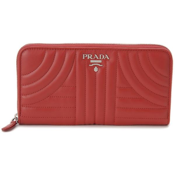 PRADA プラダ ラウンドファスナー長財布 1ML506 2D91 F0011 ROSSO