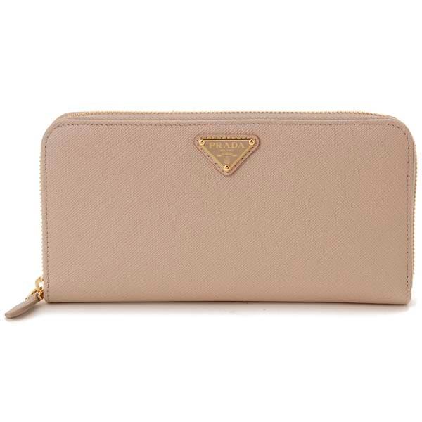 PRADA プラダ ラウンドファスナー長財布 レディース ピンク PRADA プラダ ラウンドファスナー長財布 レディース ピンク