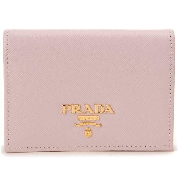 PRADA（プラダ） 二つ折り財布 レディース ピンク 1MV021 QWA F0E18