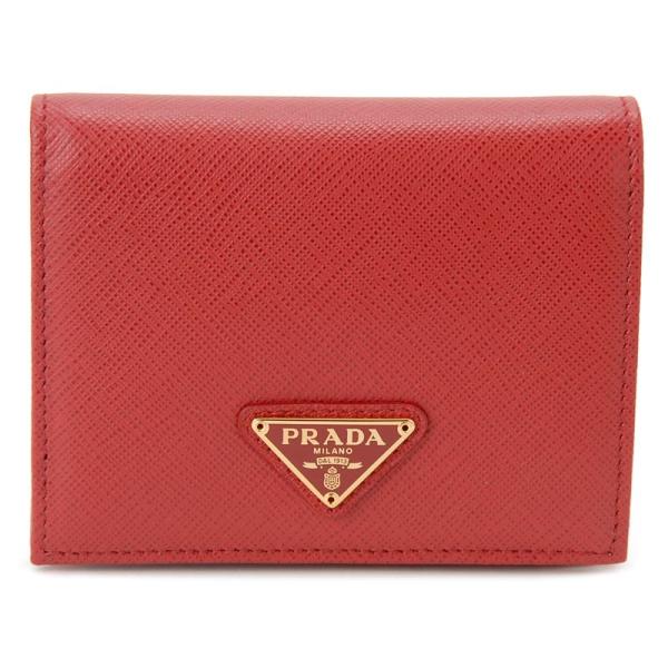 PRADA（プラダ） 二つ折り財布 1MV204 QHH F068Z サフィアーノ