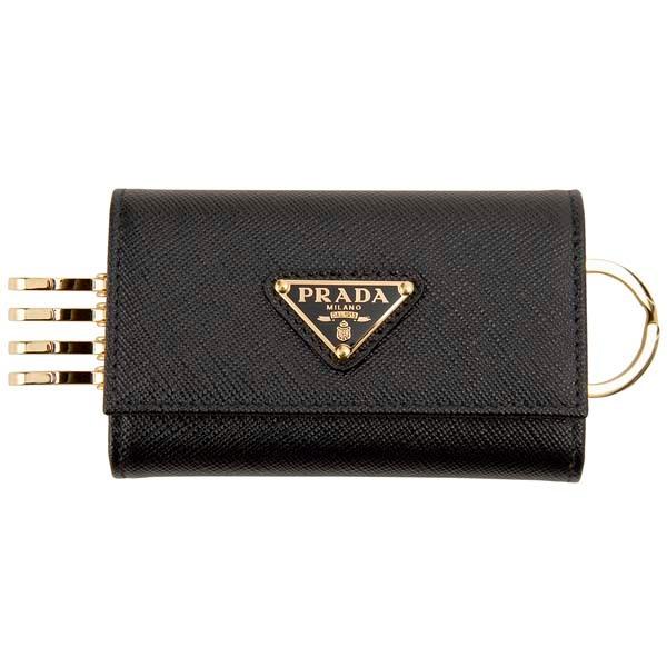 PRADA プラダ キーケース レディース ブラック 1PG004 QHH F0002 PRADA プラダ キーケース レディース ブラック 1PG004 QHH F0002