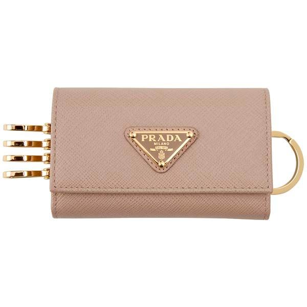 PRADA プラダ キーケース レディース ピンクベージュ 1PG004 QHH F0236 4連キーケース