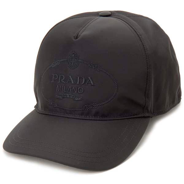 プラダ PRADA キャップ 帽子 メンズ ブラック 2HC179-2B15-F0002 L 
