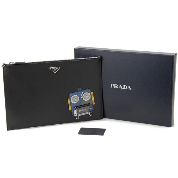 プラダ Prada クラッチバッグ ロボット 2ng001 2edl F098p Saffiano ブラック セカンドバッグ メンズ Buyee 日本代购平台 产品购物网站大全 Buyee一站式代购 Bot Online