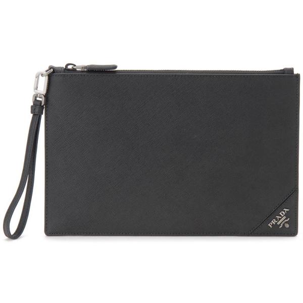PRADA プラダ クラッチバッグ 2NH005-QME-F0002 サフィアノ ロゴ PRADA プラダ クラッチバッグ 2NH005-QME-F0002 サフィアノ ロゴ