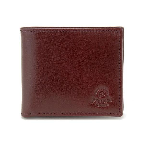 peroni ペローニ 財布 80011-BORDEAUX 二つ折り財布 ボルドー メンズ 