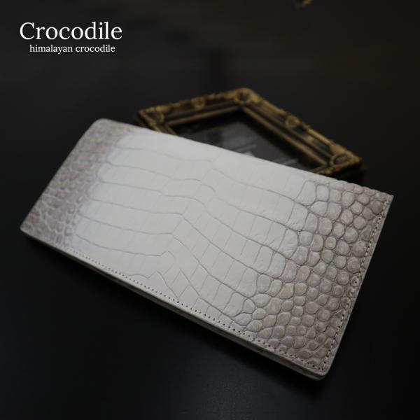 RODANIA ロダニア ヒマラヤ染 クロコダイル 長札入れ 長財布 RDOC9833BHM s-select_rdoc9833hm